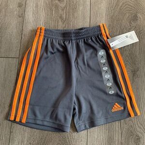 Adidas boys shorts color orange and gray
